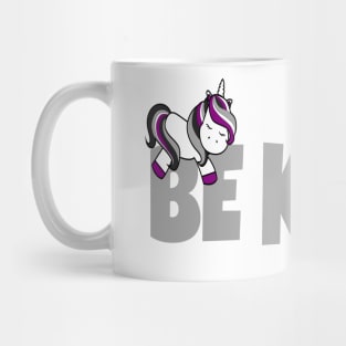 Be Kind, It's Free - Asexual Unicorn Mug